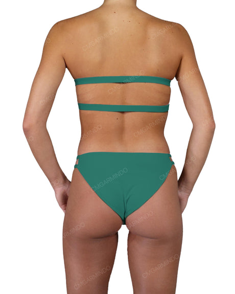 Double Back Strap Bandeau Top