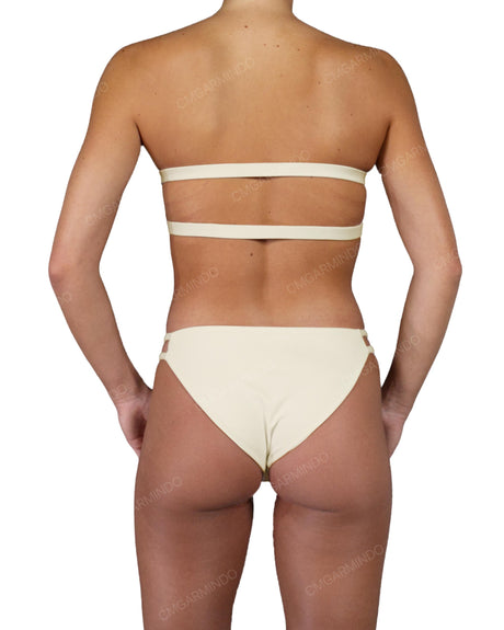 Double Back Strap Bandeau Top