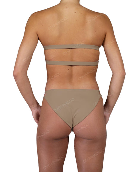 Double Back Strap Bandeau Top