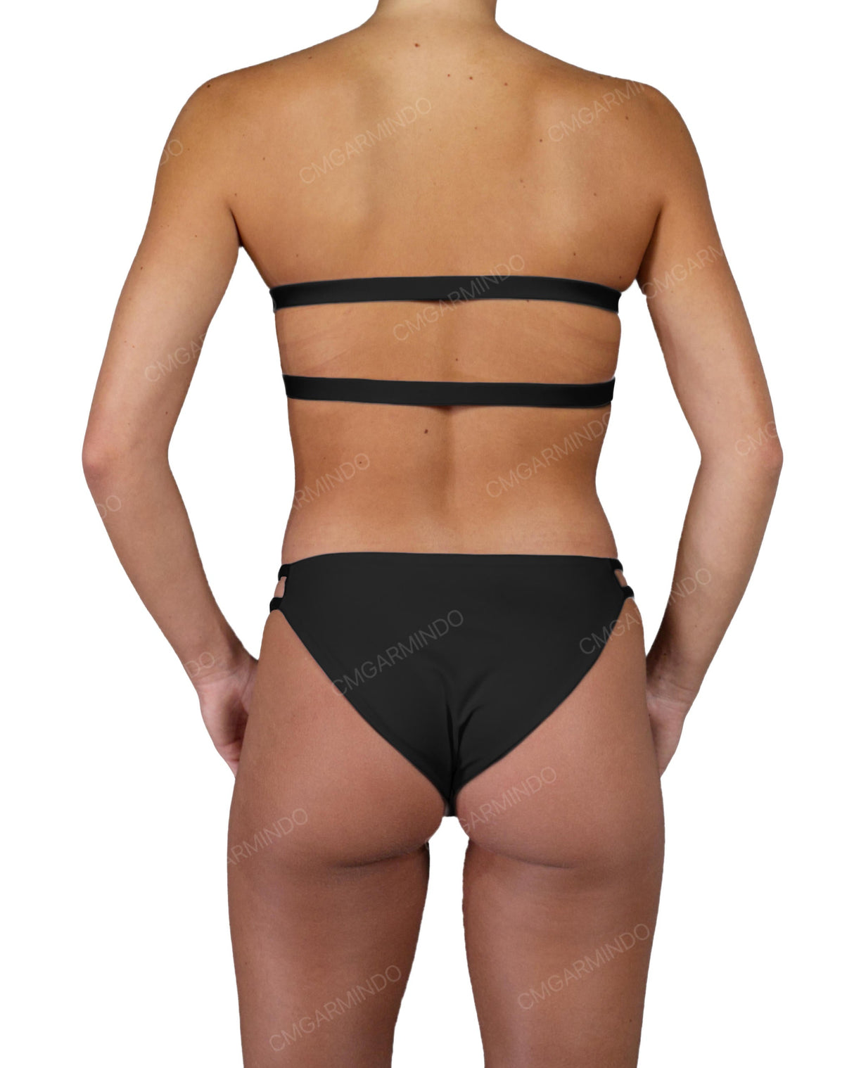 Double Back Strap Bandeau Top