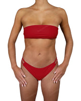 Double Back Strap Bandeau Top
