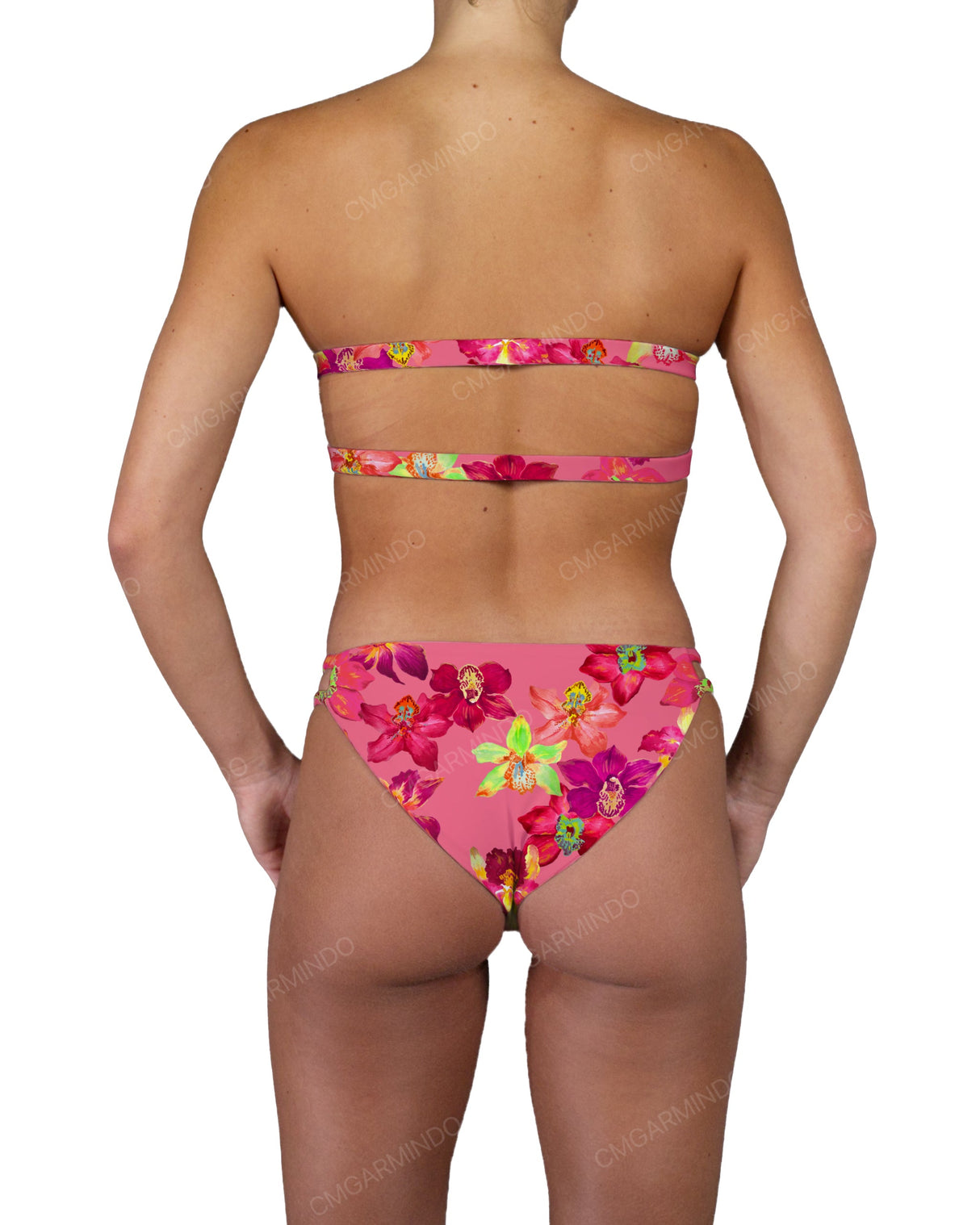 Double Back Strap Bandeau Top