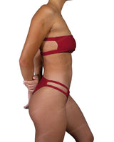 Double Back Strap Bandeau Top