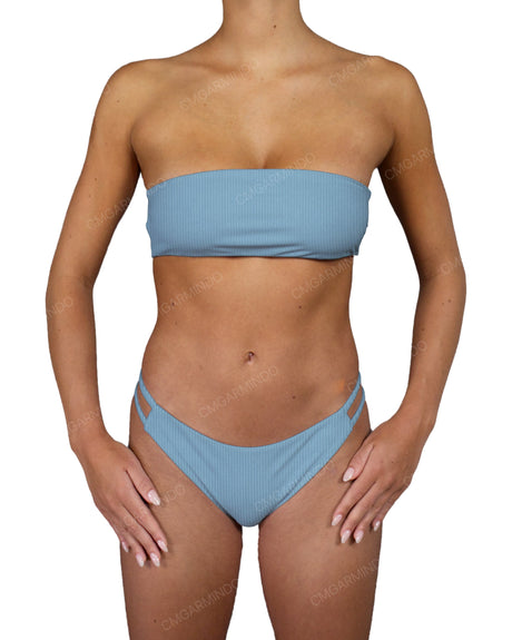 Double Back Strap Bandeau Top