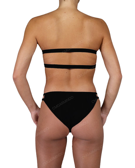 Double Back Strap Bandeau Top