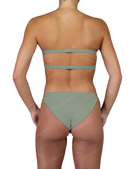 Double Back Strap Bandeau Top