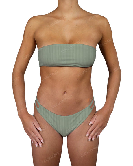 Double Back Strap Bandeau Top