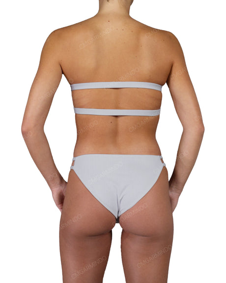 Double Back Strap Bandeau Top