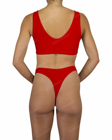 V-Front Tankini Top