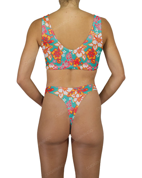 V-Front Tankini Top