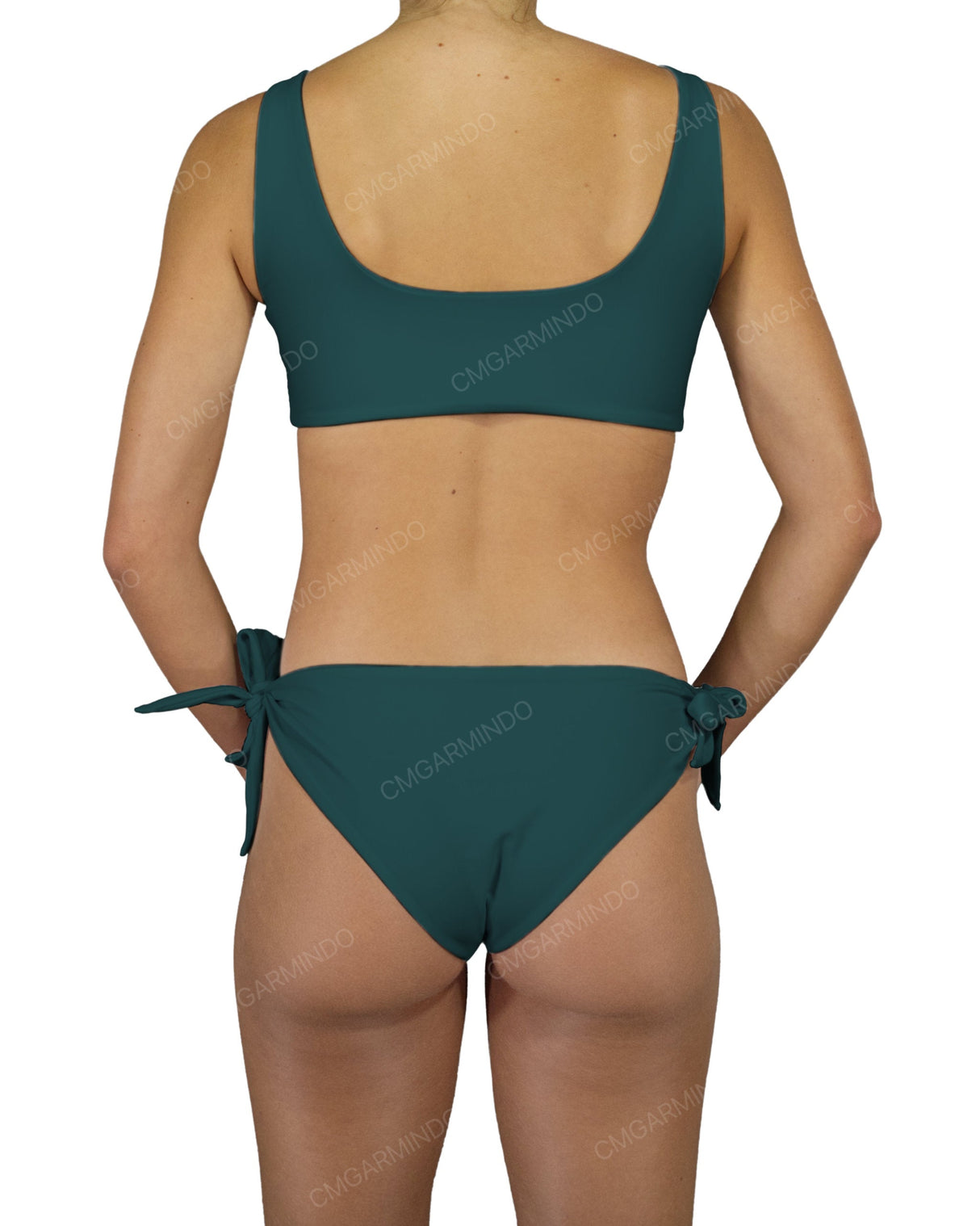 Front Tie Tankini Top