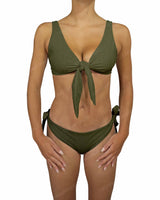 Front Tie Tankini Top