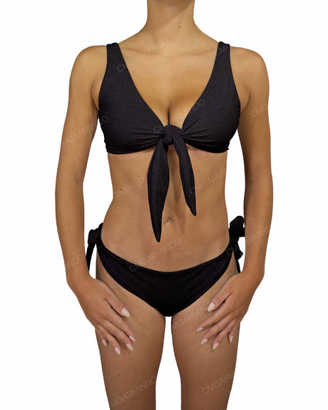 Front Tie Tankini Top