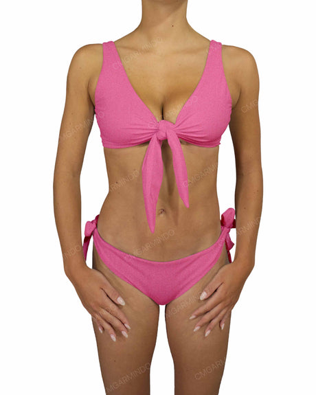 Front Tie Tankini Top
