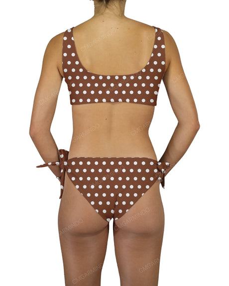 Front Tie Tankini Top