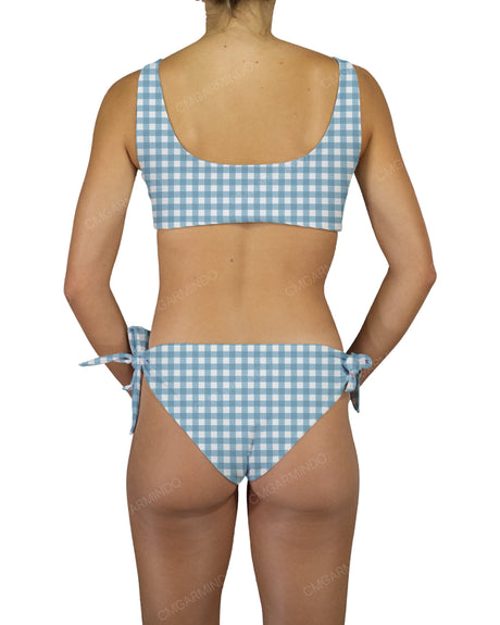 Front Tie Tankini Top