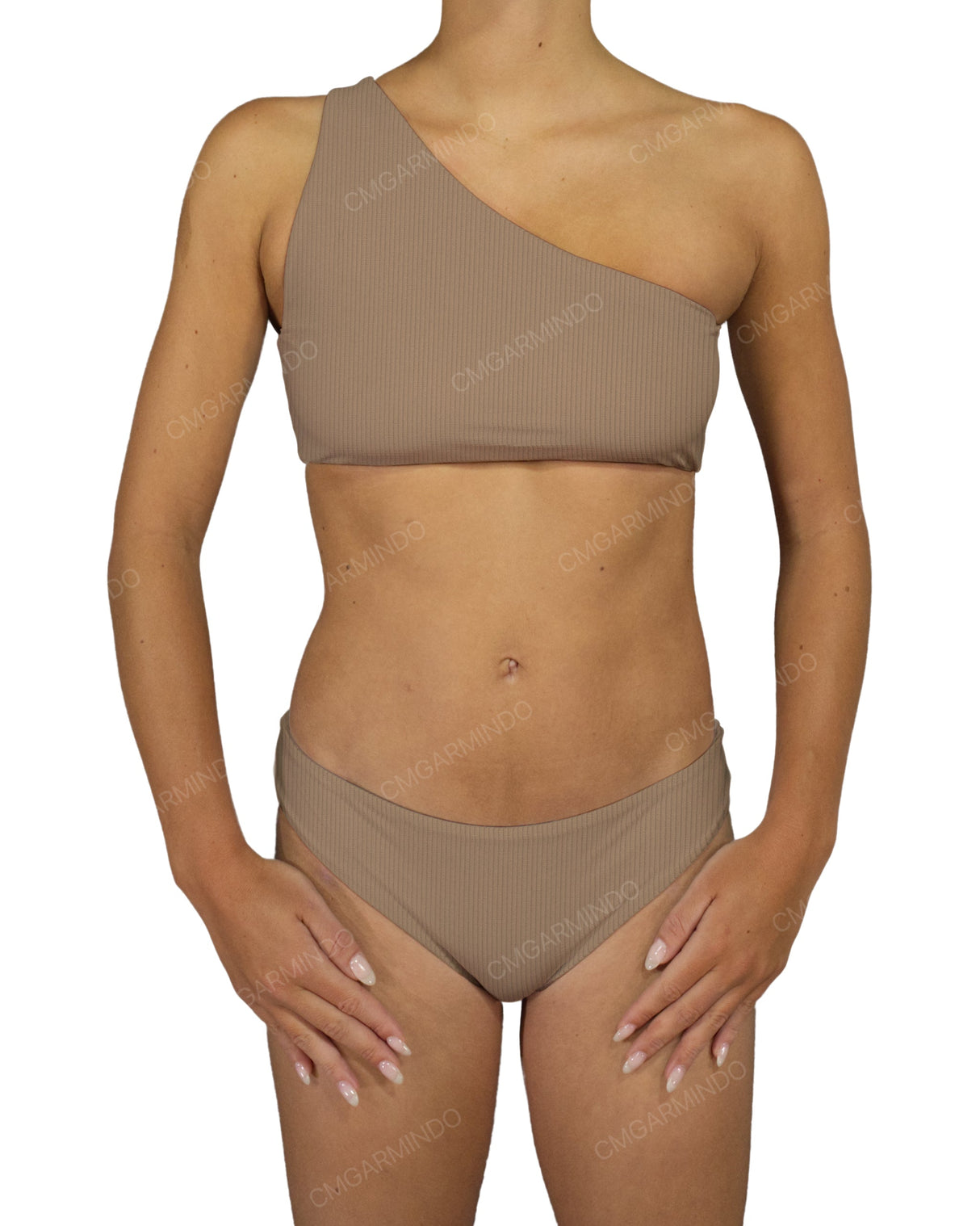One Shoulder Tankini Top