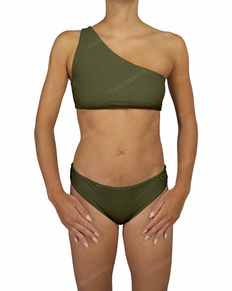 One Shoulder Tankini Top
