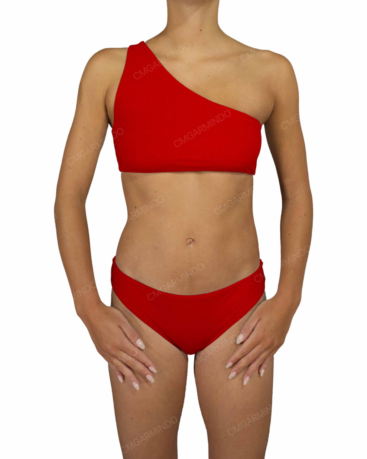 One Shoulder Tankini Top