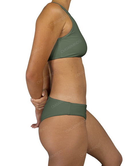 One Shoulder Tankini Top