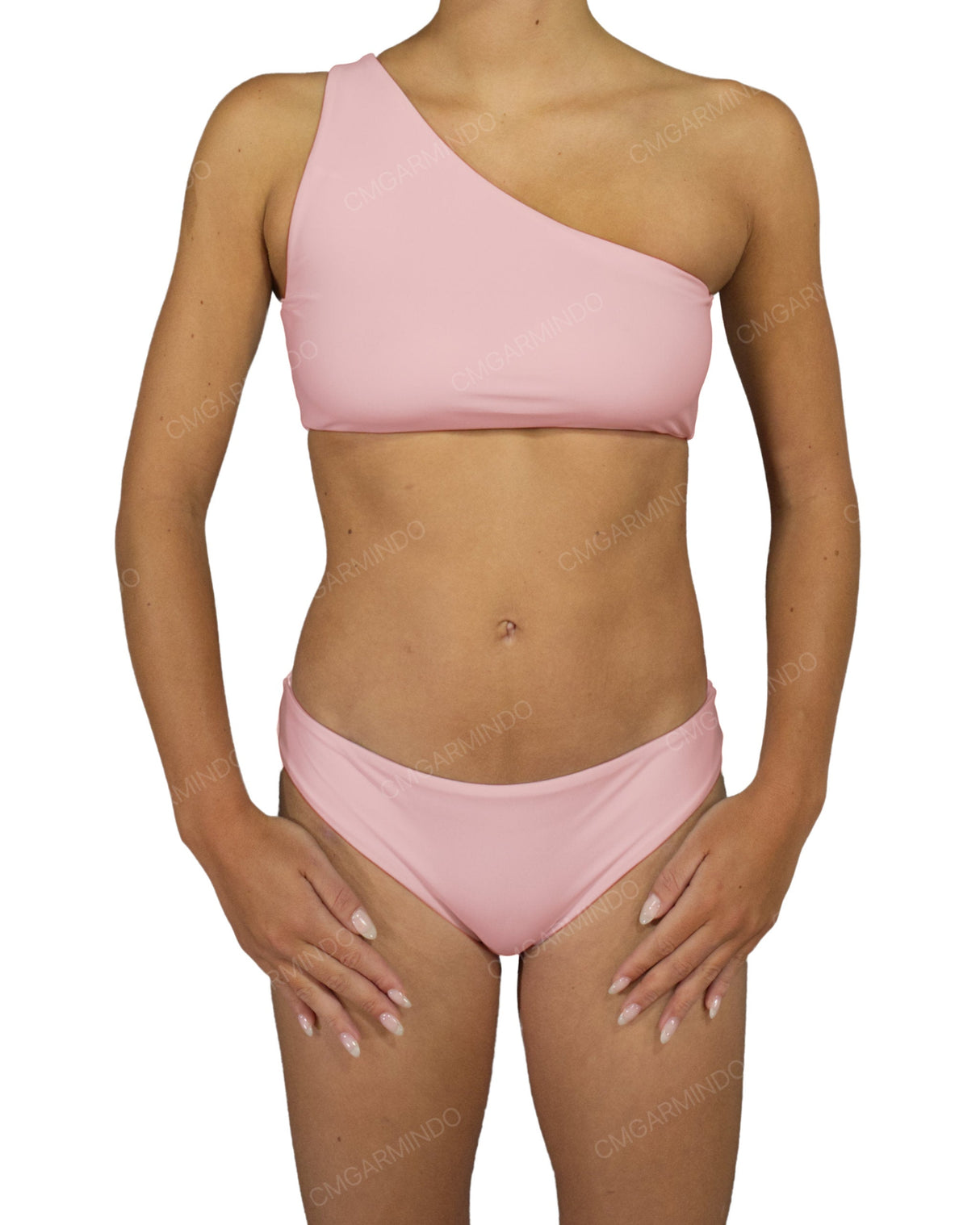 One Shoulder Tankini Top