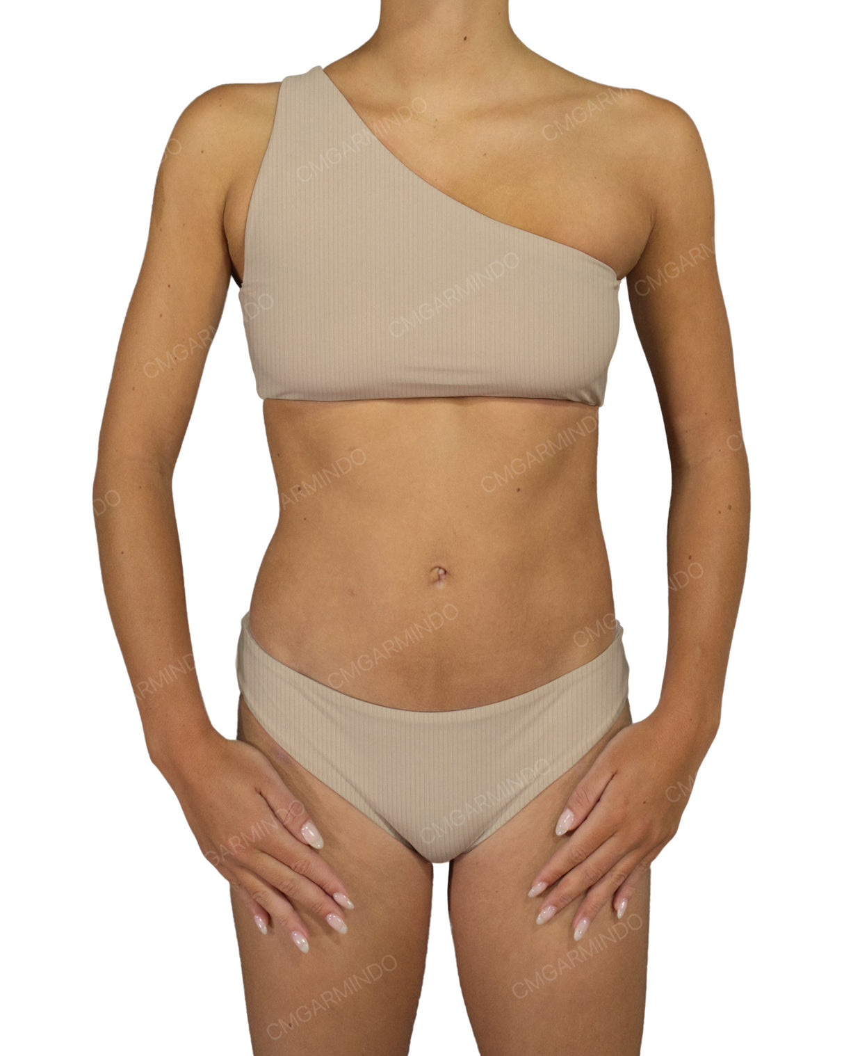One Shoulder Tankini Top