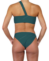 One Shoulder Thin Twist Bandeau Top