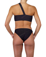 One Shoulder Thin Twist Bandeau Top