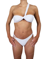 One Shoulder Thin Twist Bandeau Top