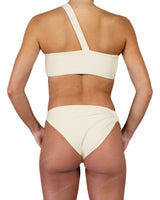 One Shoulder Thin Twist Bandeau Top