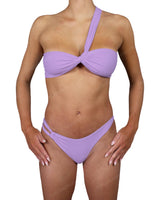 One Shoulder Thin Twist Bandeau Top