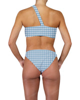 One Shoulder Thin Twist Bandeau Top