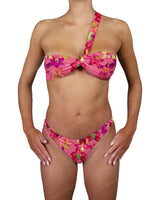 One Shoulder Thin Twist Bandeau Top