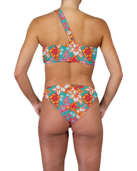 One Shoulder Thin Twist Bandeau Top