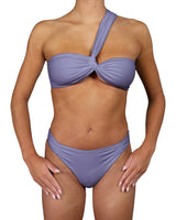 One Shoulder Wide Twist Bandeau Top