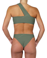 One Shoulder Wide Twist Bandeau Top