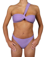 One Shoulder Wide Twist Bandeau Top