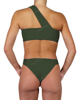 One Shoulder Wide Twist Bandeau Top