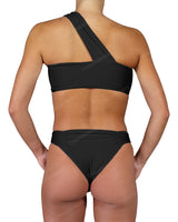 One Shoulder Wide Twist Bandeau Top