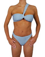 One Shoulder Wide Twist Bandeau Top