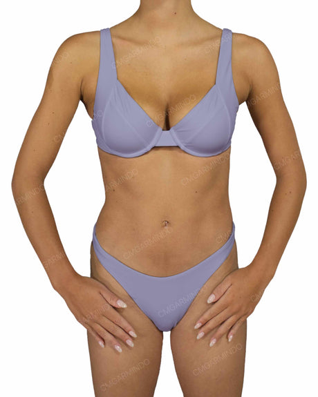 Multi Panel Wide Strap Underwire Top
