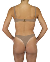 Multi Panel Wide Strap Underwire Top