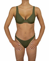Multi Panel Wide Strap Underwire Top