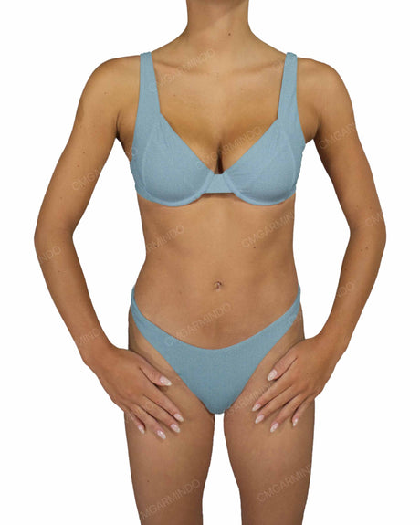 Multi Panel Wide Strap Underwire Top