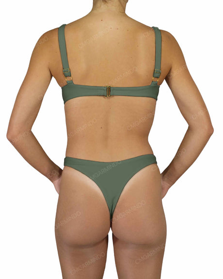 Multi Panel Wide Strap Underwire Top