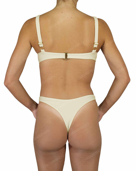 Multi Panel Wide Strap Underwire Top