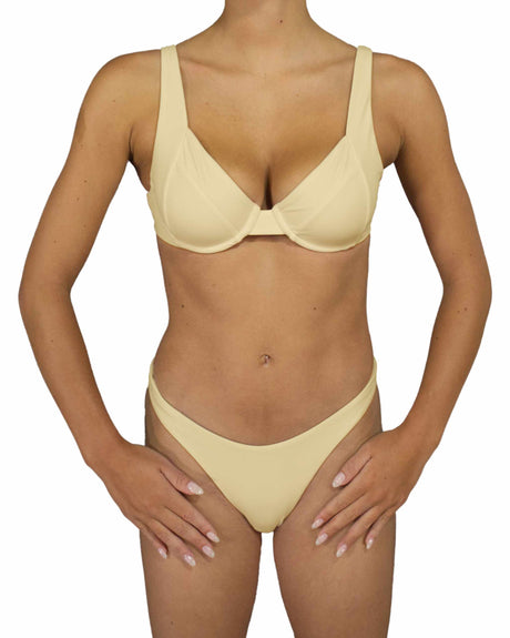 Multi Panel Wide Strap Underwire Top