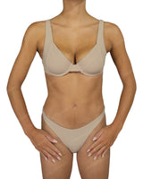Multi Panel Wide Strap Underwire Top