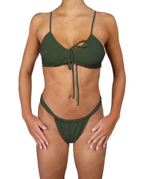 Front Tie Adjustable Strap Top