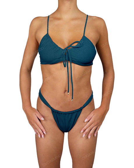 Front Tie Adjustable Strap Top